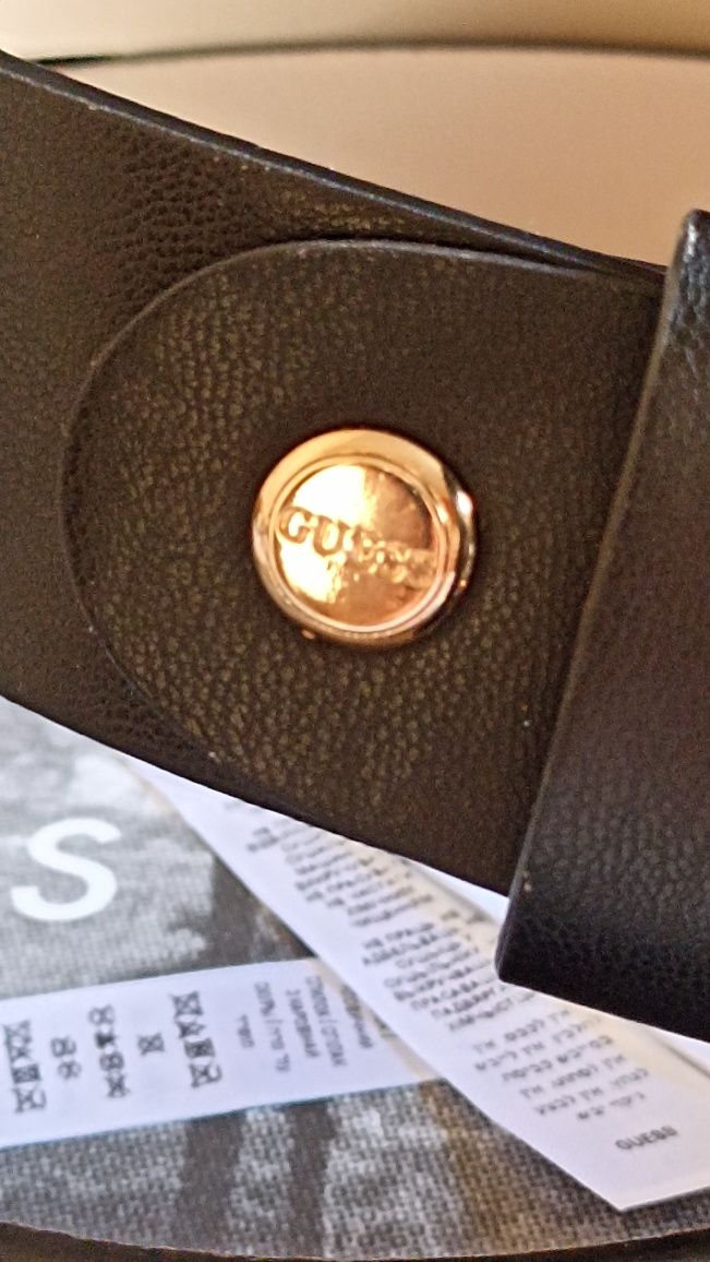Pasek Guess L oryginalny logowany