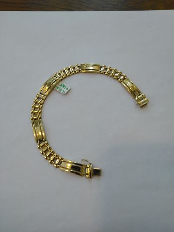 Złota bransoleta  męska, złoto  585