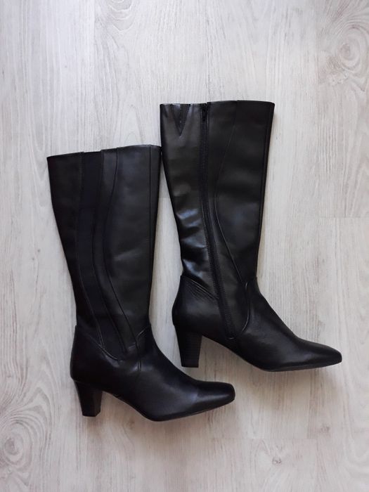 Кожаные ботинки/сапожки Clarks 40р.