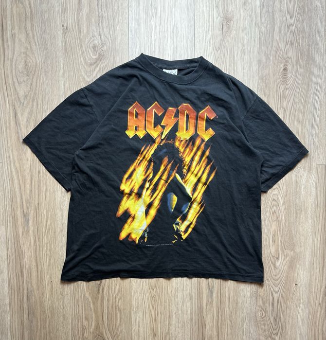 Vintage AC/DC Anvil Bonfire 1998 Rock Band Koszulka T-shirt