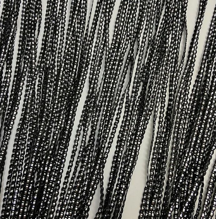 Firana 300x250cm makarony czarna Home&You firanka makarony sznurki