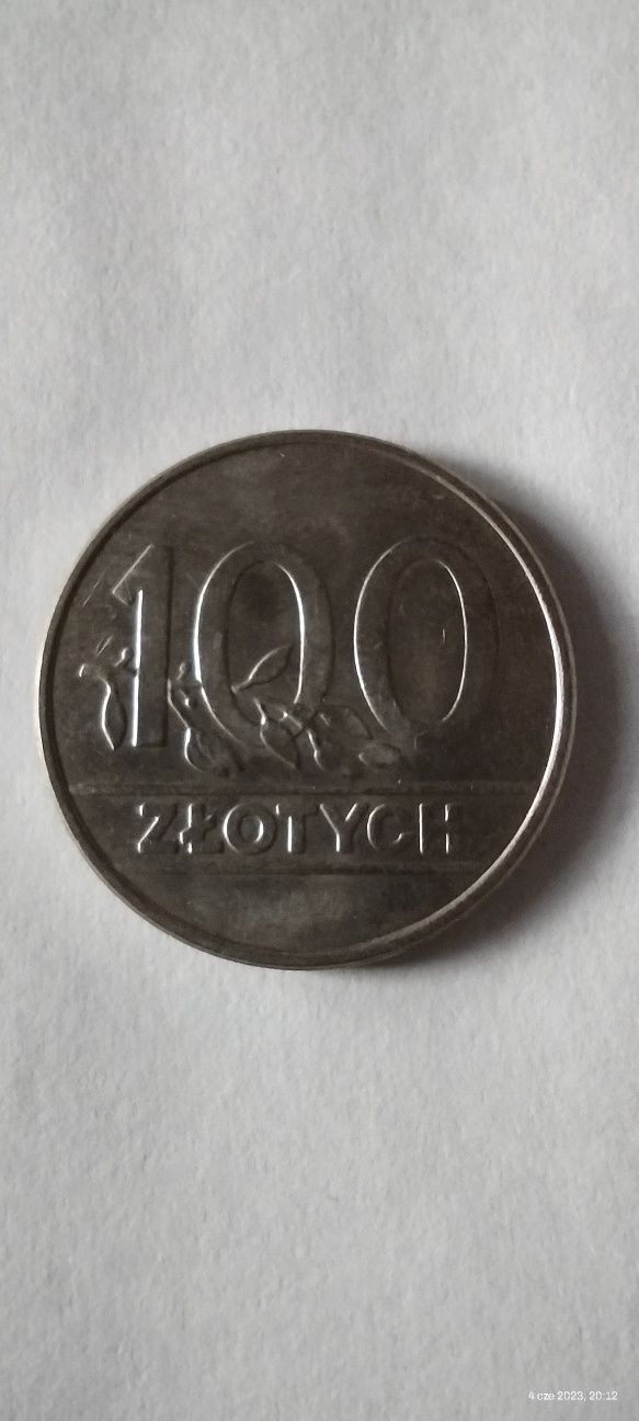 Moneta 100 zł z 1990