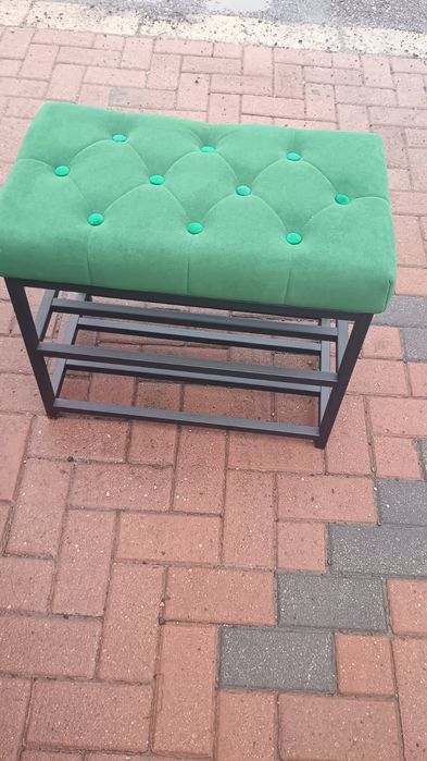 Metalowa ławka na buty