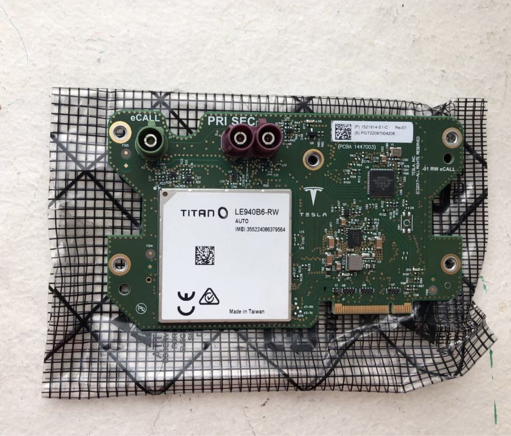 Європейський модем Modem EU для Tesla S X 3 Y Plaid Tegra Intel