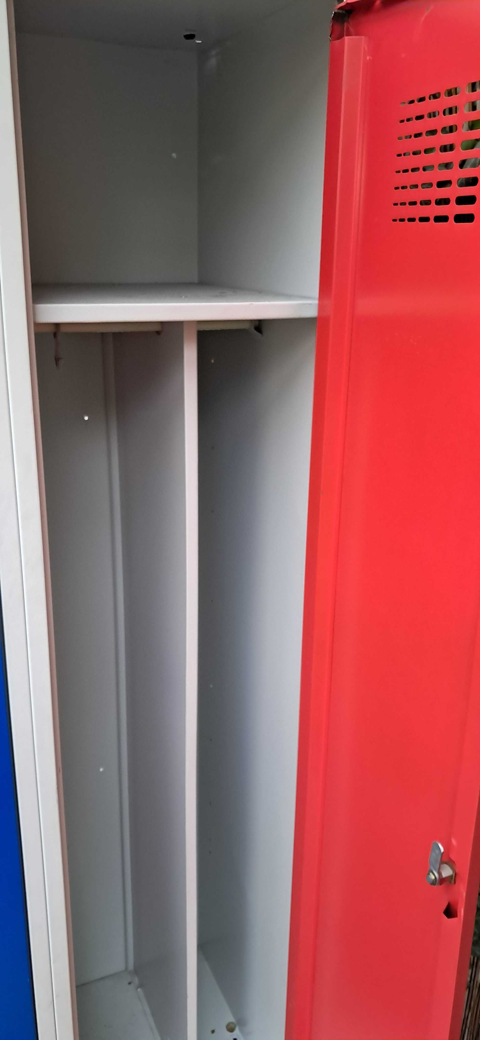 Szafka ubraniowa 2 komory 180x80x50 Regał magazynowy Szafki szatniowe