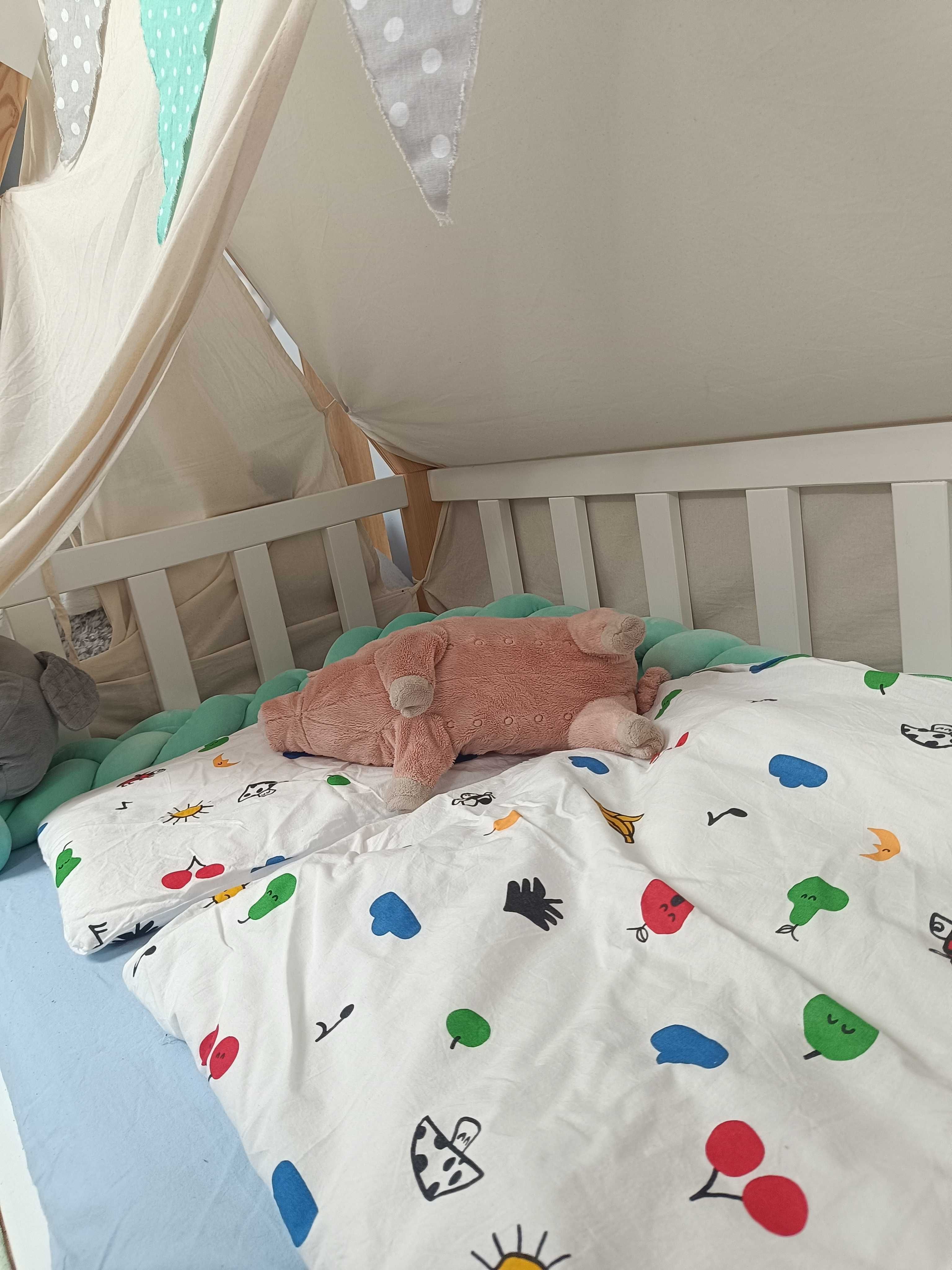 Łóżeczko dziecięce tipi z materacem