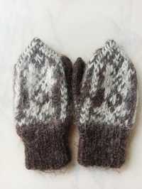 Дуже теплі рукавички на 1-3 роки, вовна кози, шерстяні