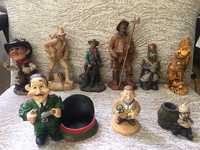Коллекция миниатюр статуэтки фигурки разный материал цена за все 9 шт.
