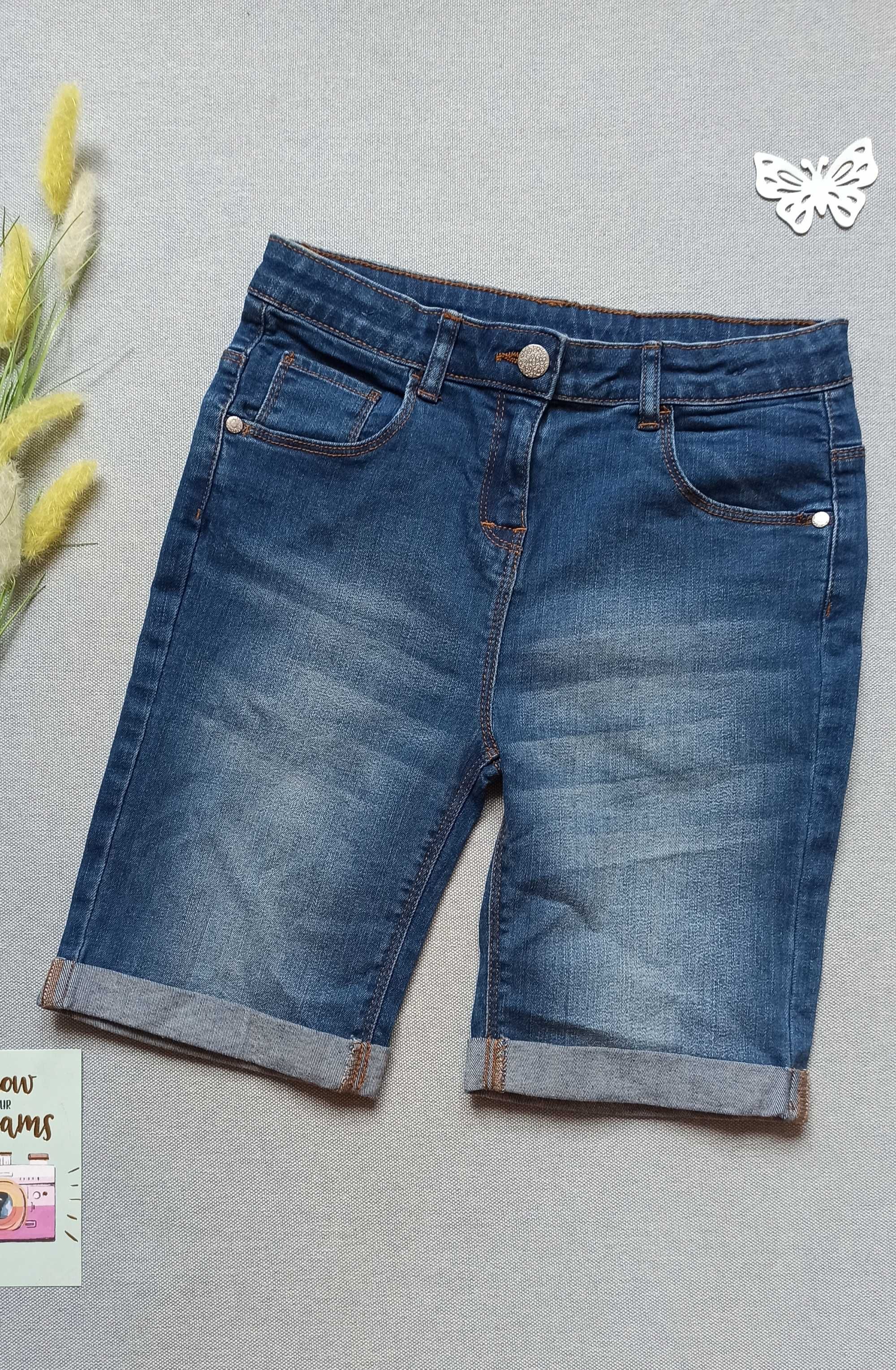 Дитячі джинсові шорти 10-11 років для дівчинки