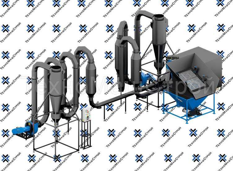 Двуконтурна аеродинамічна сушилка, сушка для тирси 800кг/год