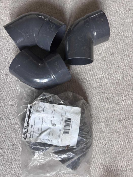 Kolanko Wavin Kanion 90 /067 30 grafit