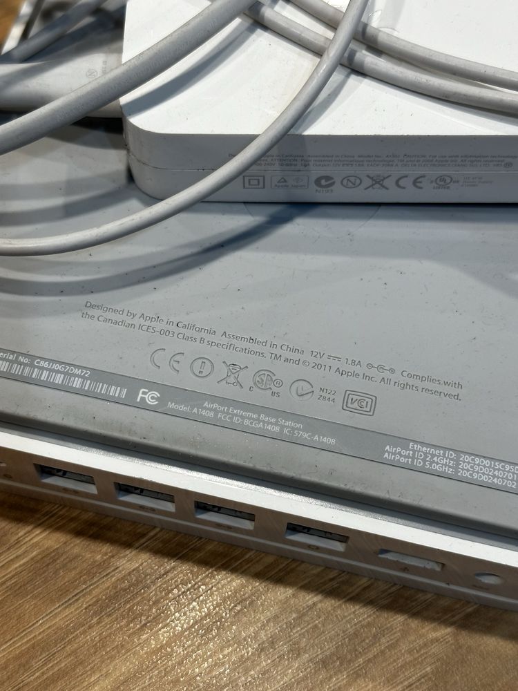 Router Apple WiFi AirPort Extreme 5th Gen. Model A1408