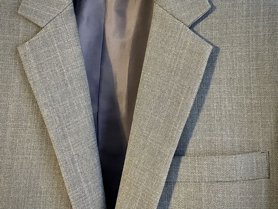 Garnitur Meski 175 - 180 M/L Szary Vintage Elegancki Jak Nowy Tanio