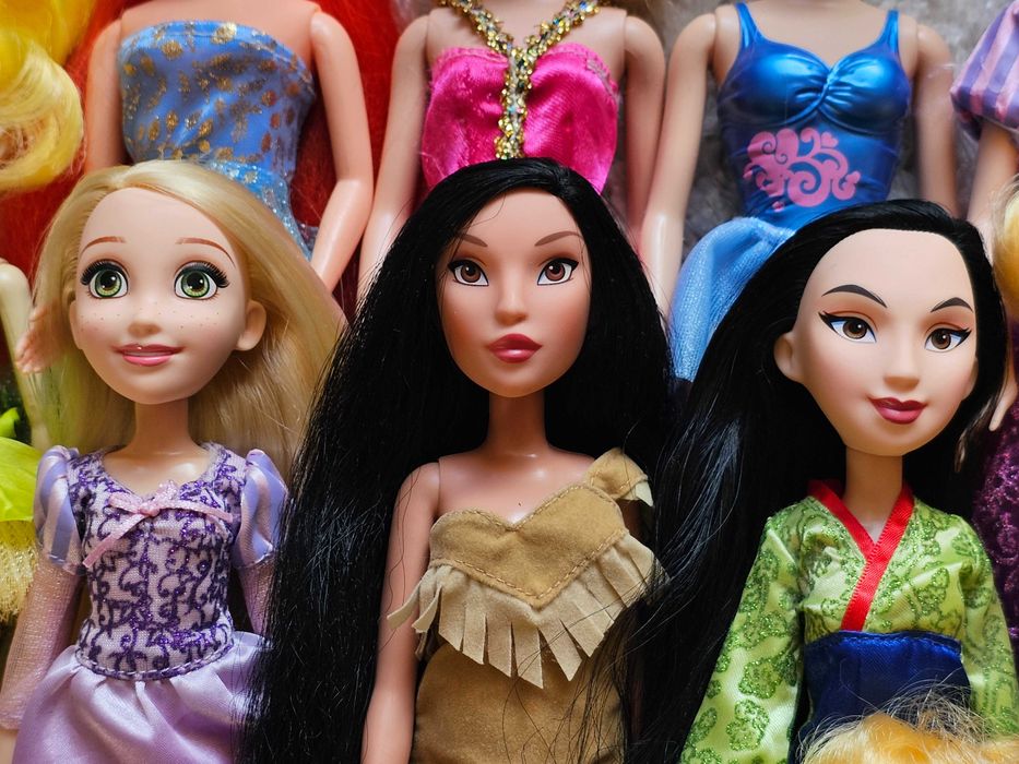 Ляльки куклы Барби Barbie Принцессы Дисней Disney Аврора Белль Золушка