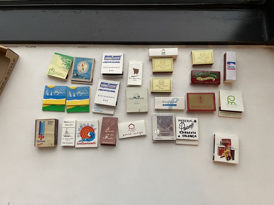 Carteiras/caixas de fósforos para colecionadores