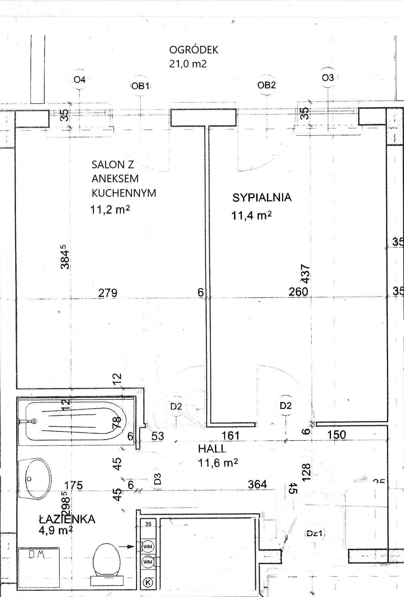 Ursynów:2 pokoje(34m)+ogródek (21m) - ciche i strzeżone - BEZPOŚREDNIO