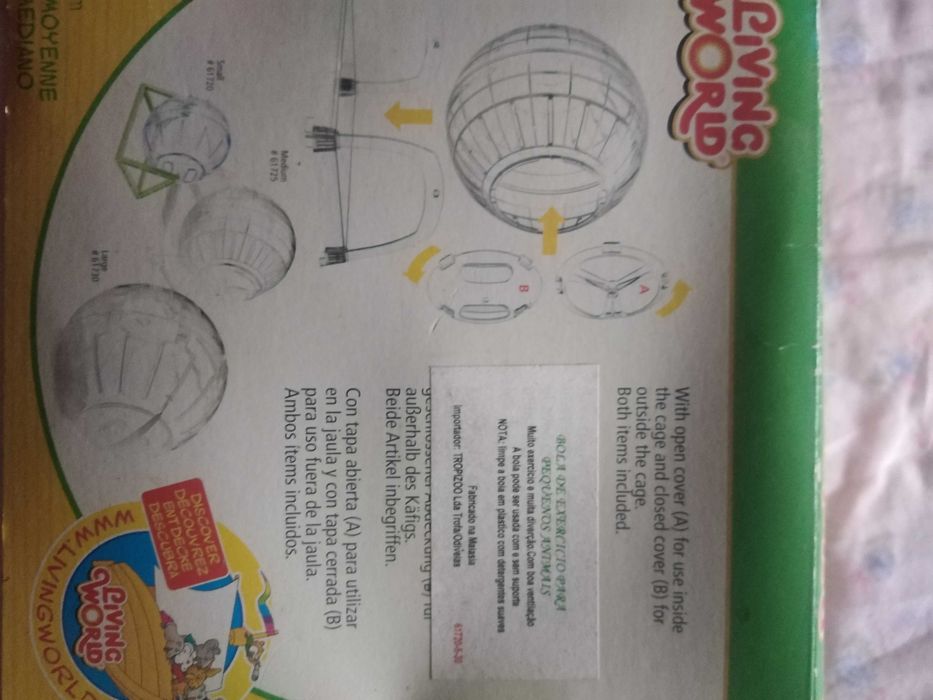 Bola de exercício para pequenos roedores