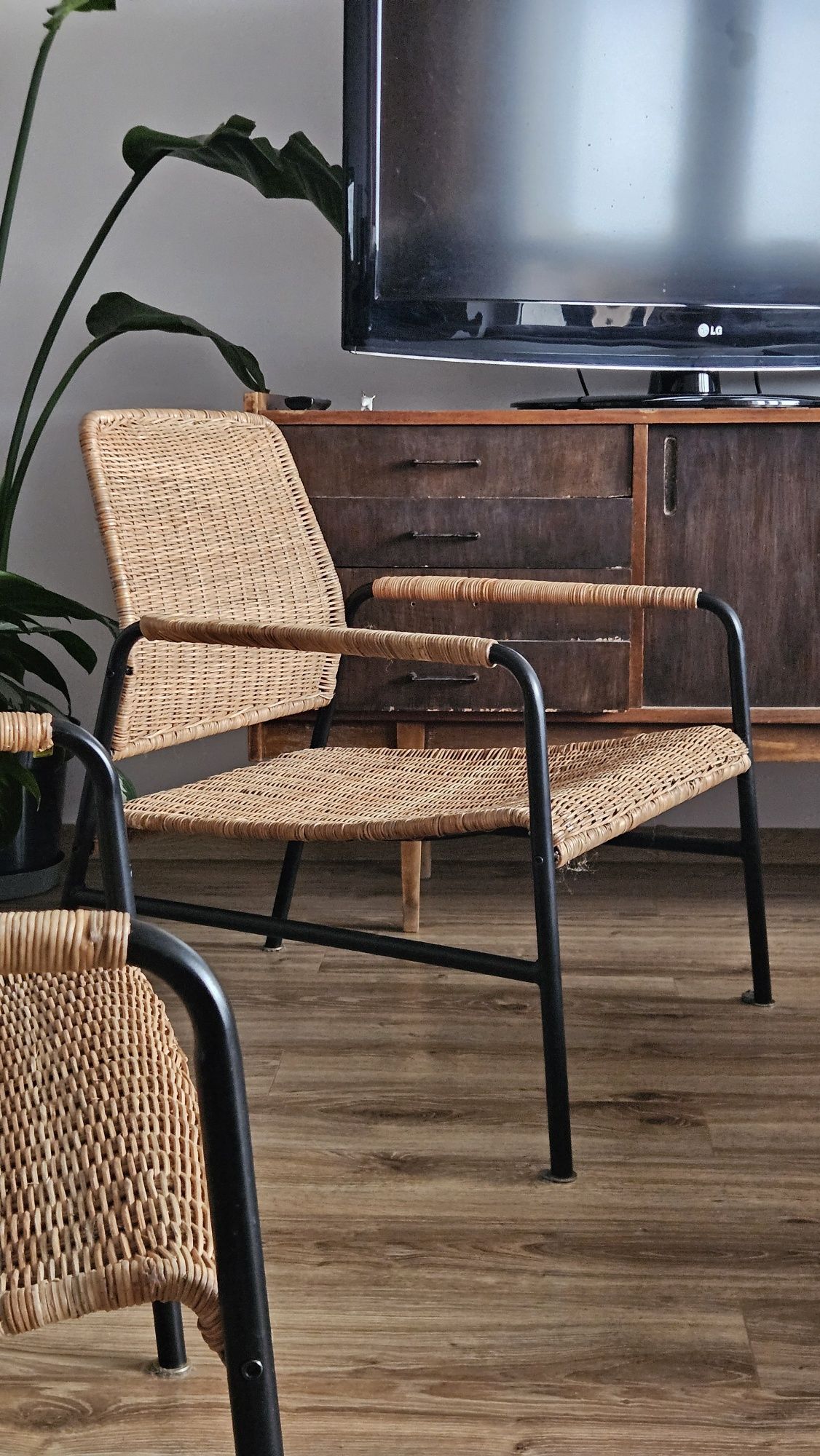 IKEA ULRIKSBERG 2 fotele ratanowe stan idealny