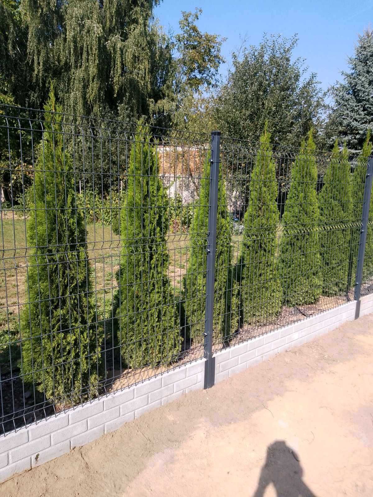 Ogrodzenia Betonowe Podmurówki Pod panel-siatkę,Grafit,Montaż!