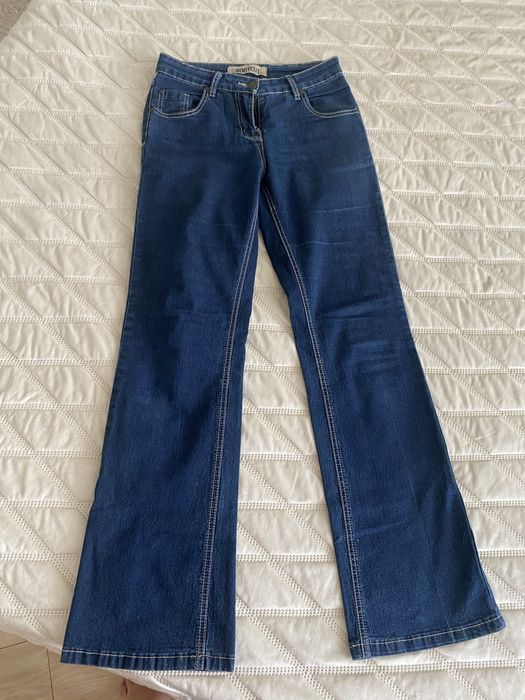 джинси жіночі сині, кльош