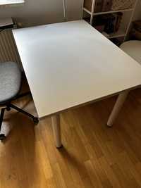 Biały stół - 110x80 cm, wysokosc 71 cm