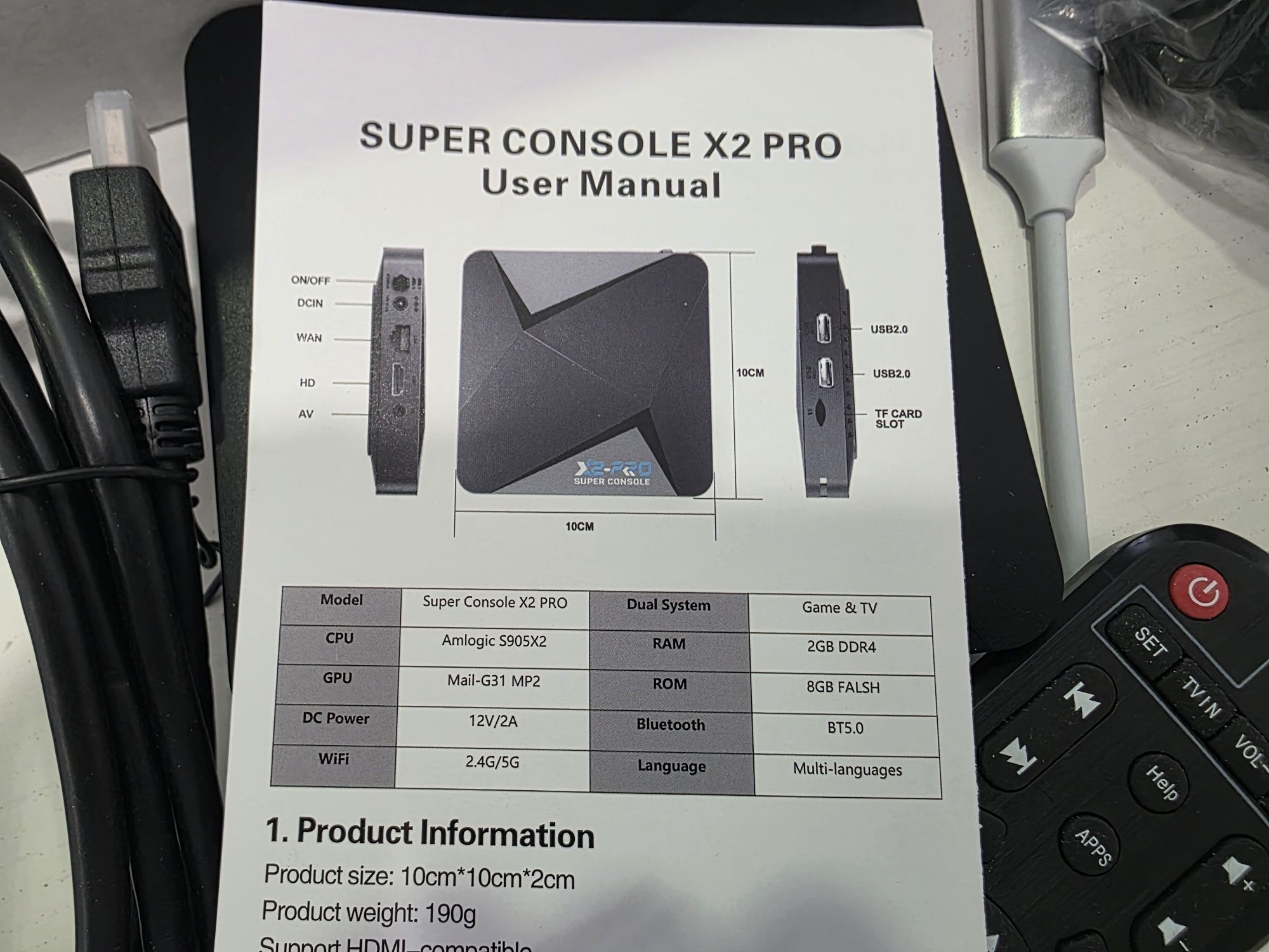 X2 Pro Super Console - Console de Jogos