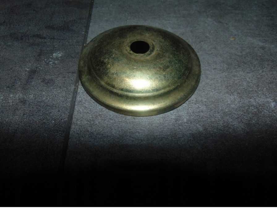 Stara mosiężna rozeta,podkloszówka,śr.66 mm.wys.14 mm.