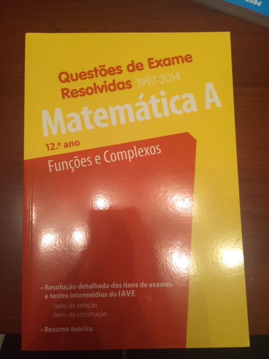 Livros de apoio a exames 12° ano Matemática