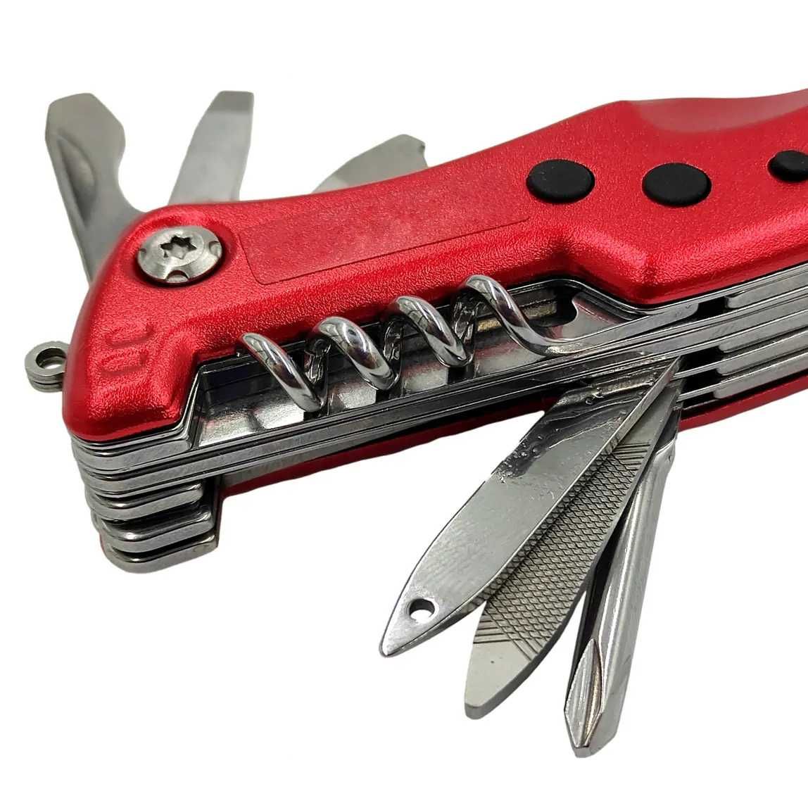 Multitool scyzoryk składany latarka survival outdoor 12w1 - Foxter