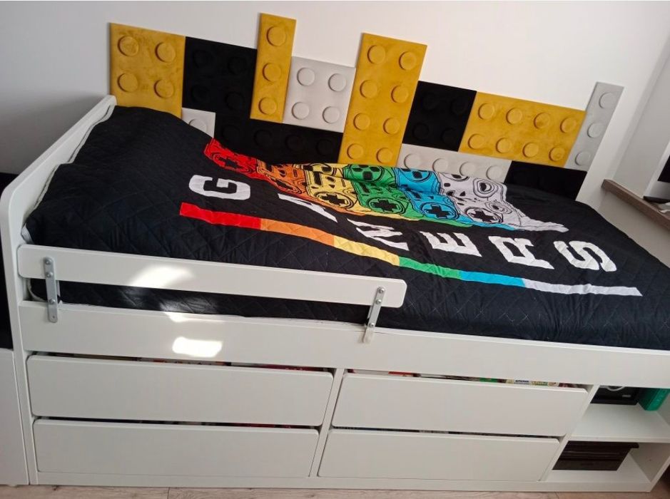 Panele tapicerowane LEGO do pokoju dziecięcego