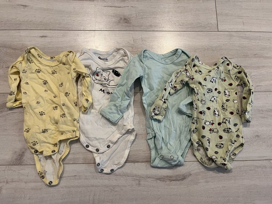 Zestaw ubranek paka dla body dziewczynki roz 62 dlugi rekaw zima