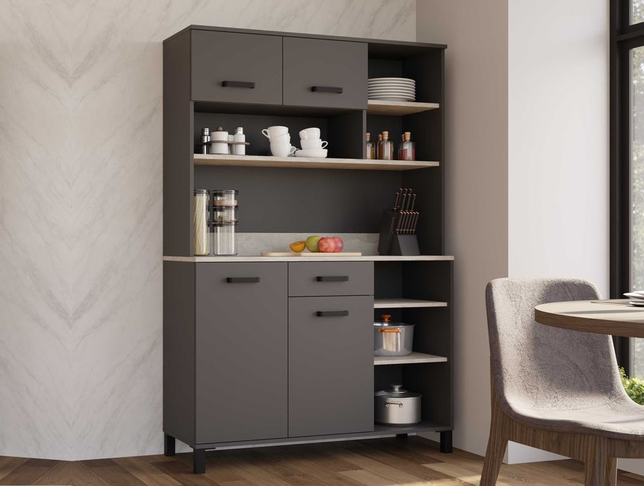 Kredens bufet do kuchni LINDA szafka zestaw mebli kuchennych 120cm