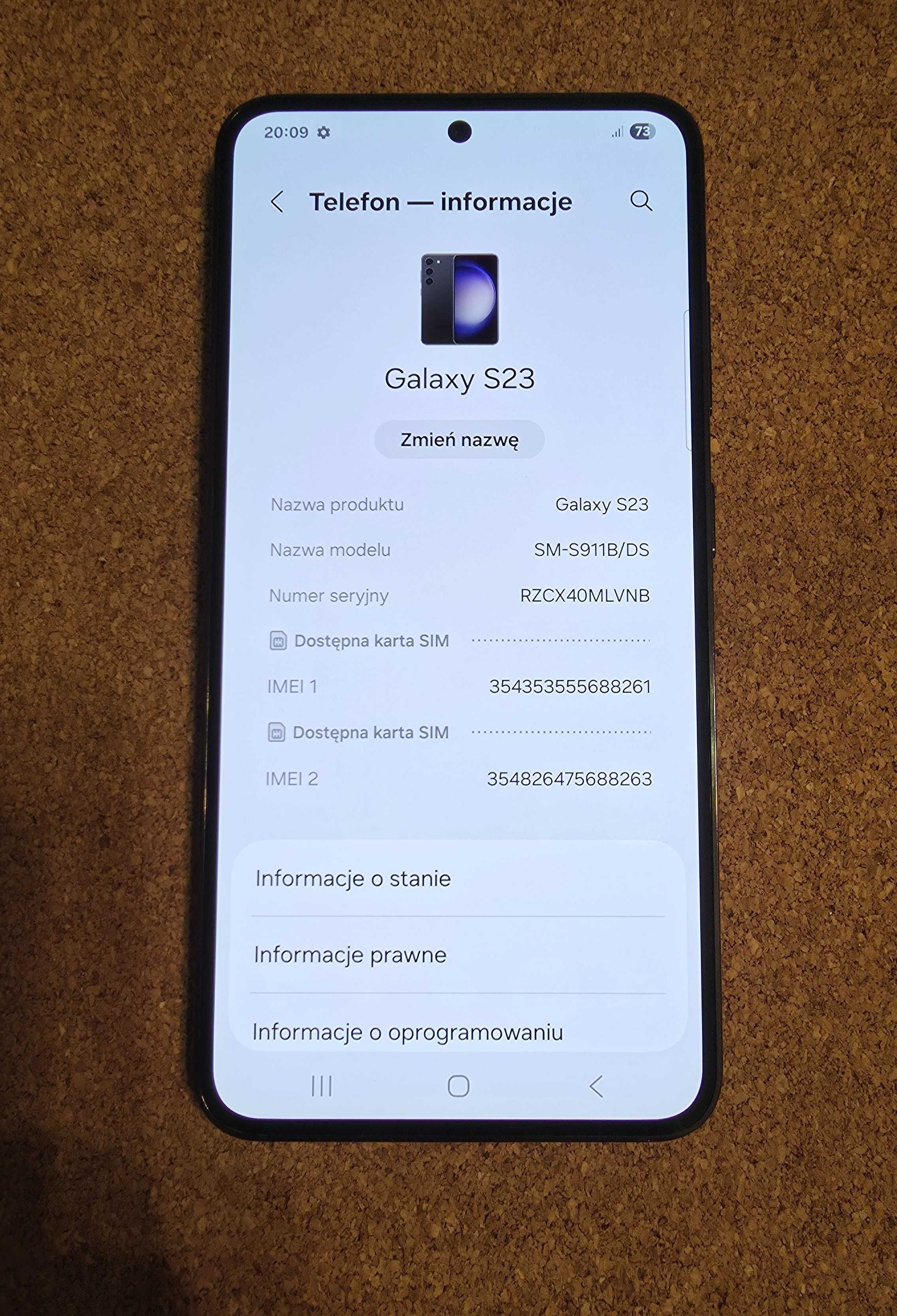 Samsung Galaxy S23 SM-S911 B/DS 8GB/256GB Czarny Nowy Bez Blokad Gwara