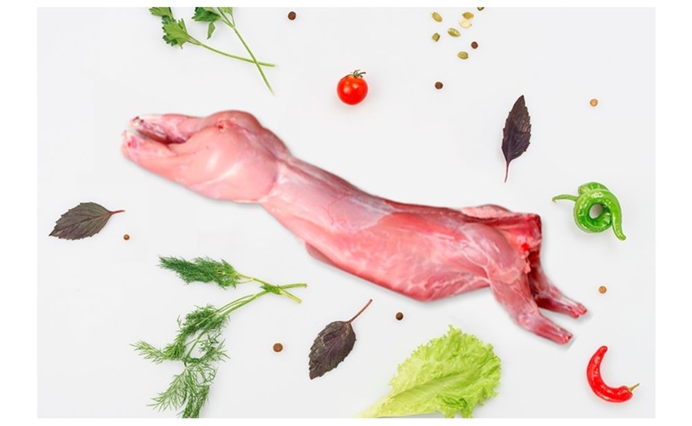 Мясо кролика( тушка)