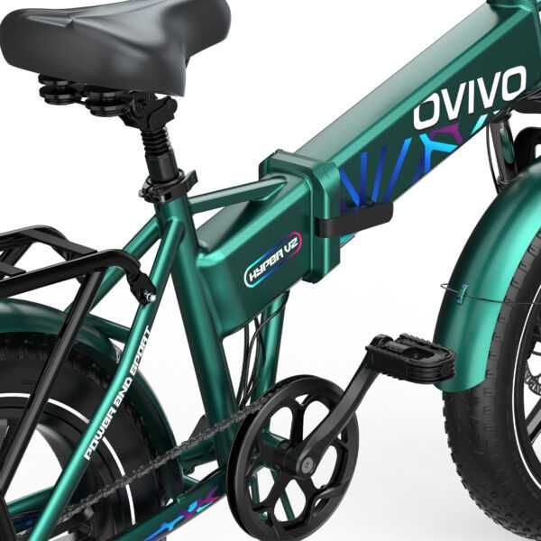 Składany Rower elektryczny OVIVO HYPER V2 | 250W | 48V/18Ah | Szary!!!
