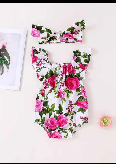 Дитячий бодік у квітах