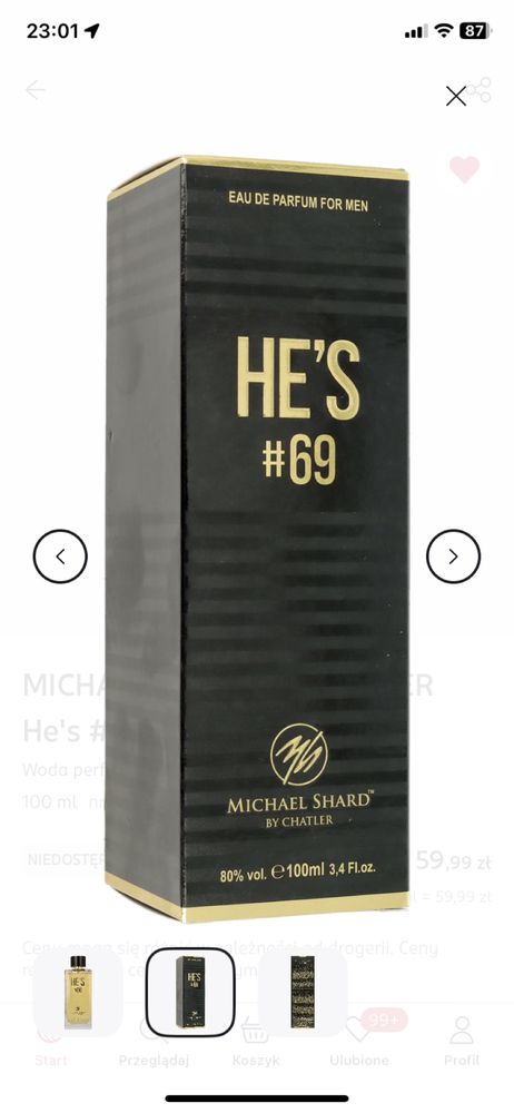 Michael shard by Chatler Hes# 69 woda dla mezczyzn