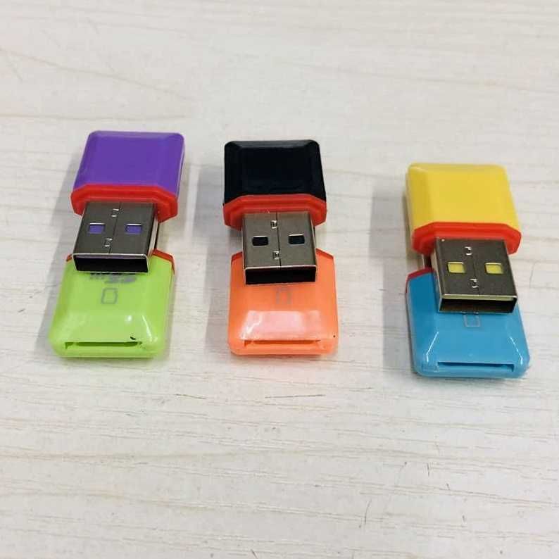 Картридер USB 2.0 для Micro SD (TF) карт быстрый перенос файлов