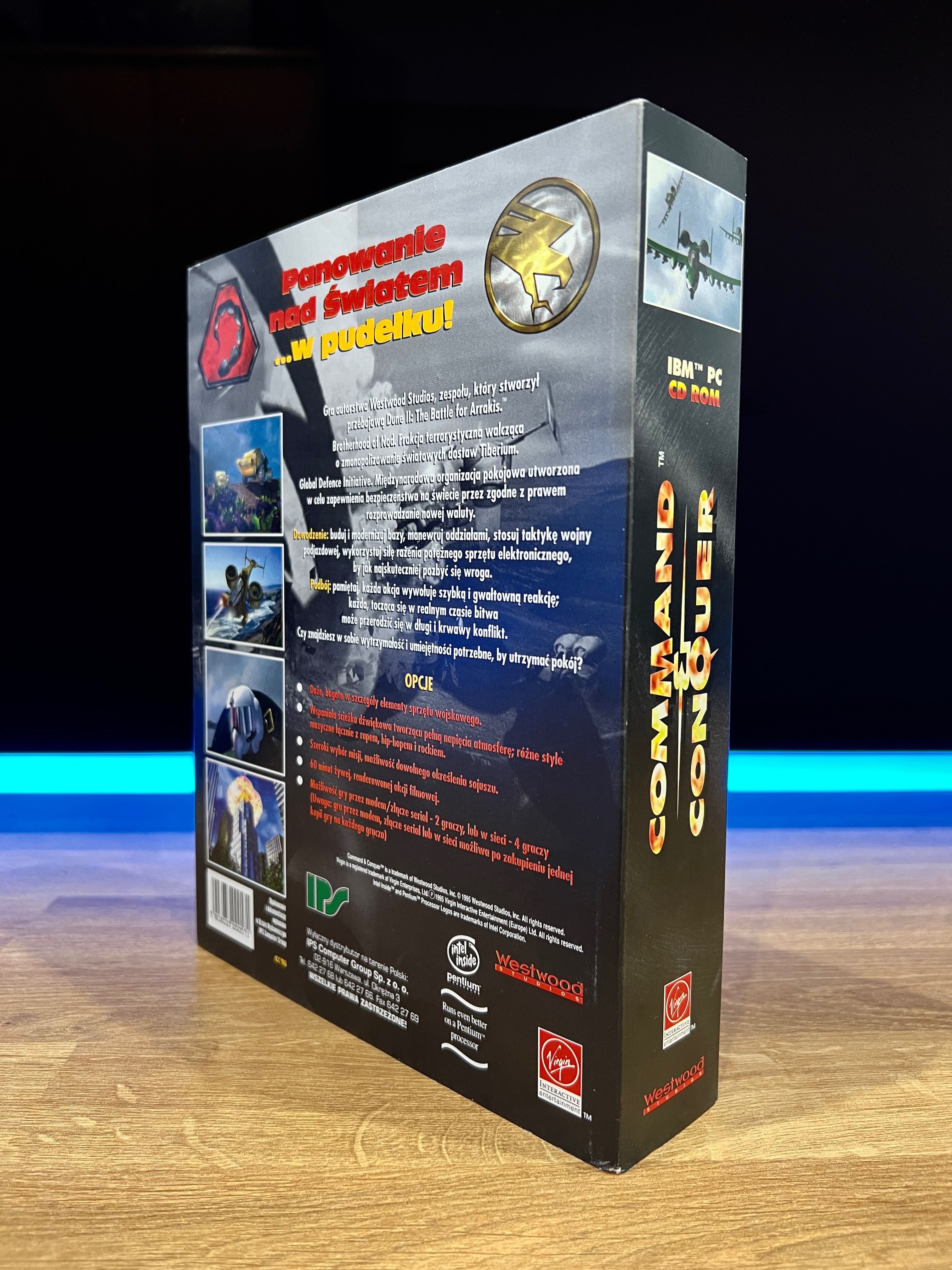 Command & Conquer 1 (PC PL 1996) BIG BOX polskie wydanie z dodatkiem