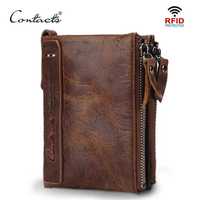 Кожаный кошелёк CONTACT'S портмоне бумажник