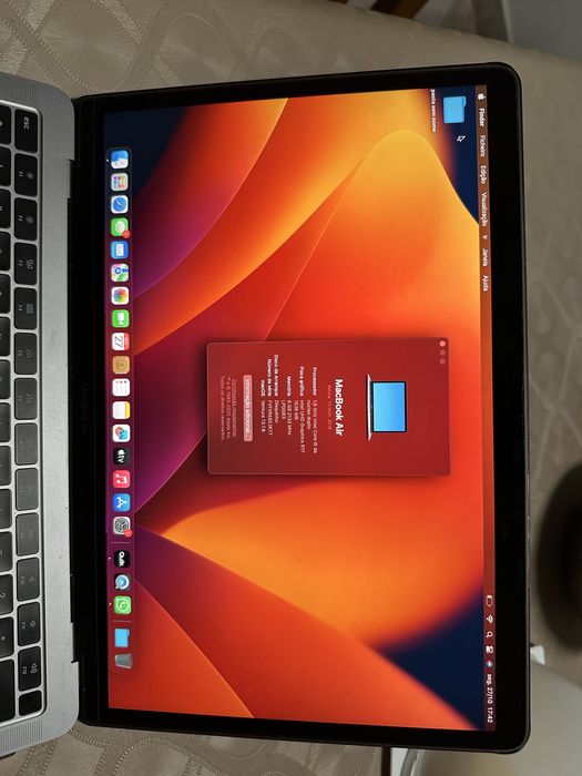 Macbook Air 2019 A1932 8Gb RAM 128Gb SSD