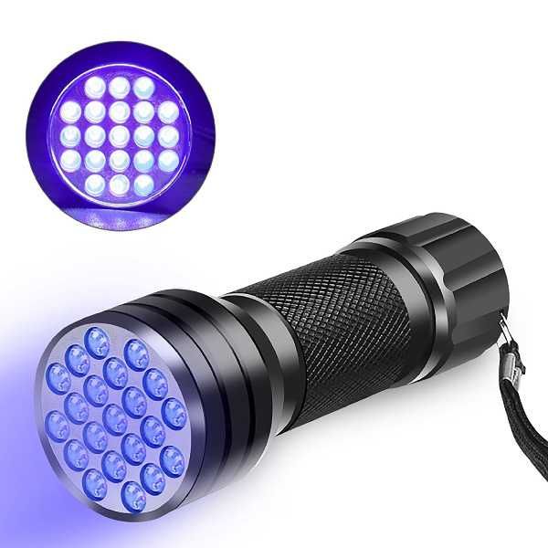 УФ фонарик на 21 LED лампы