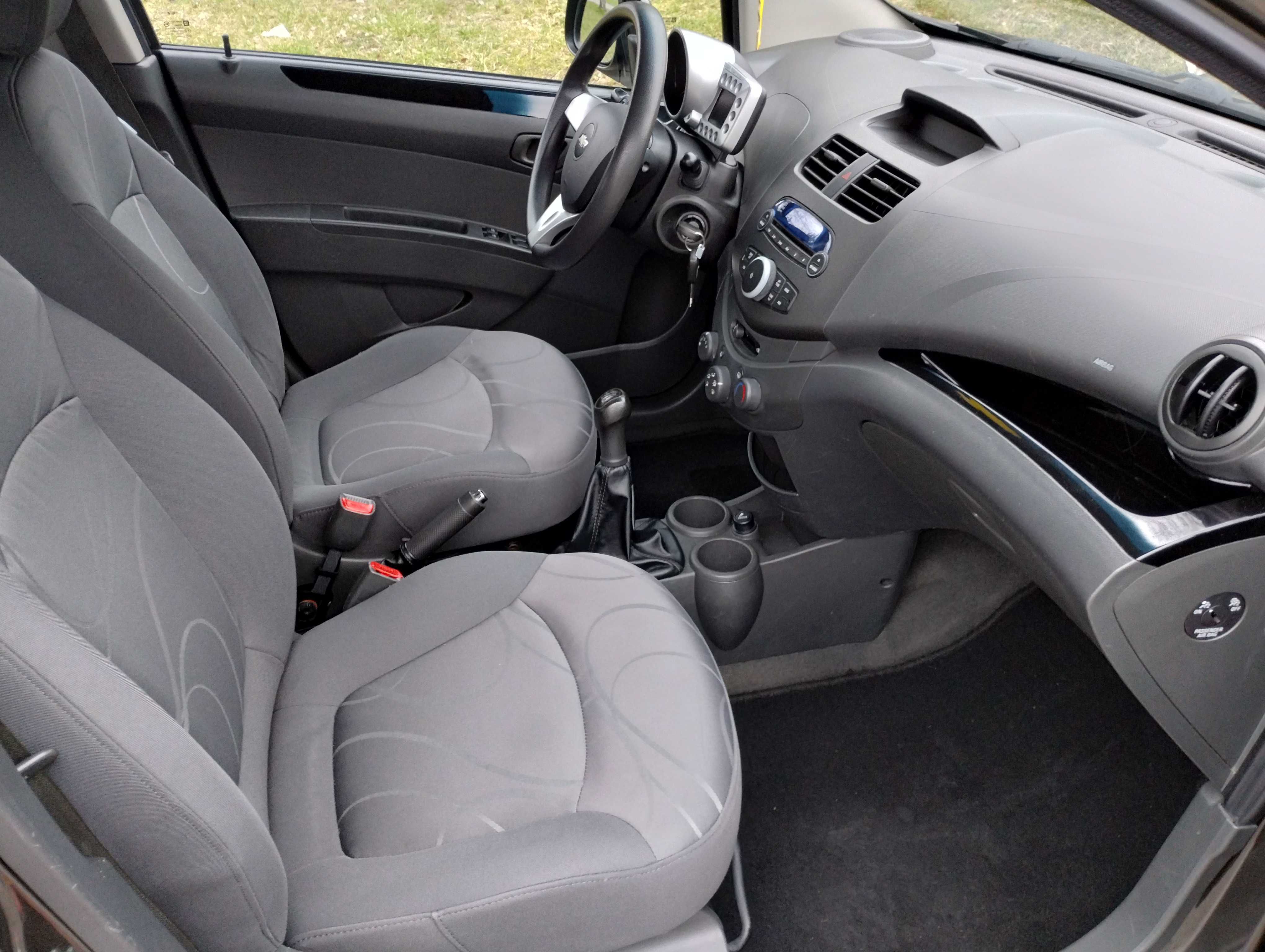 Chevrolet Spark 2010r 1.2 benzyna, klima, lak.oryginał, ks serwisowa