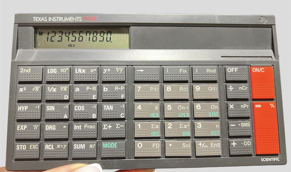 Науковий калькулятор Texas Instruments TI-52/обчислювальна техніка