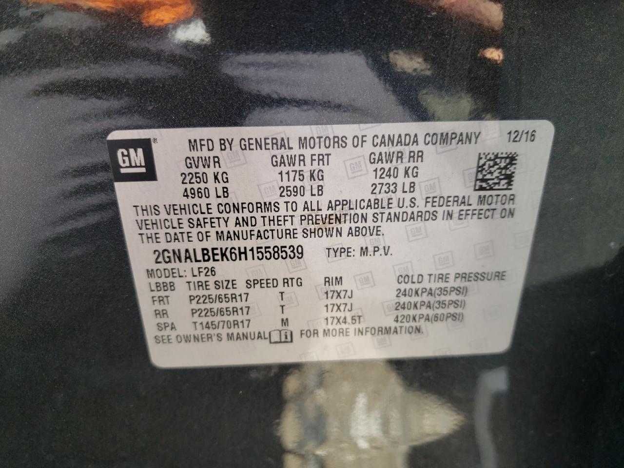 Chevrolet EQUINOX LS 2017