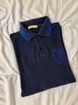 Koszulka męska z kołnierzykiem longsleeve Versace Jeans S