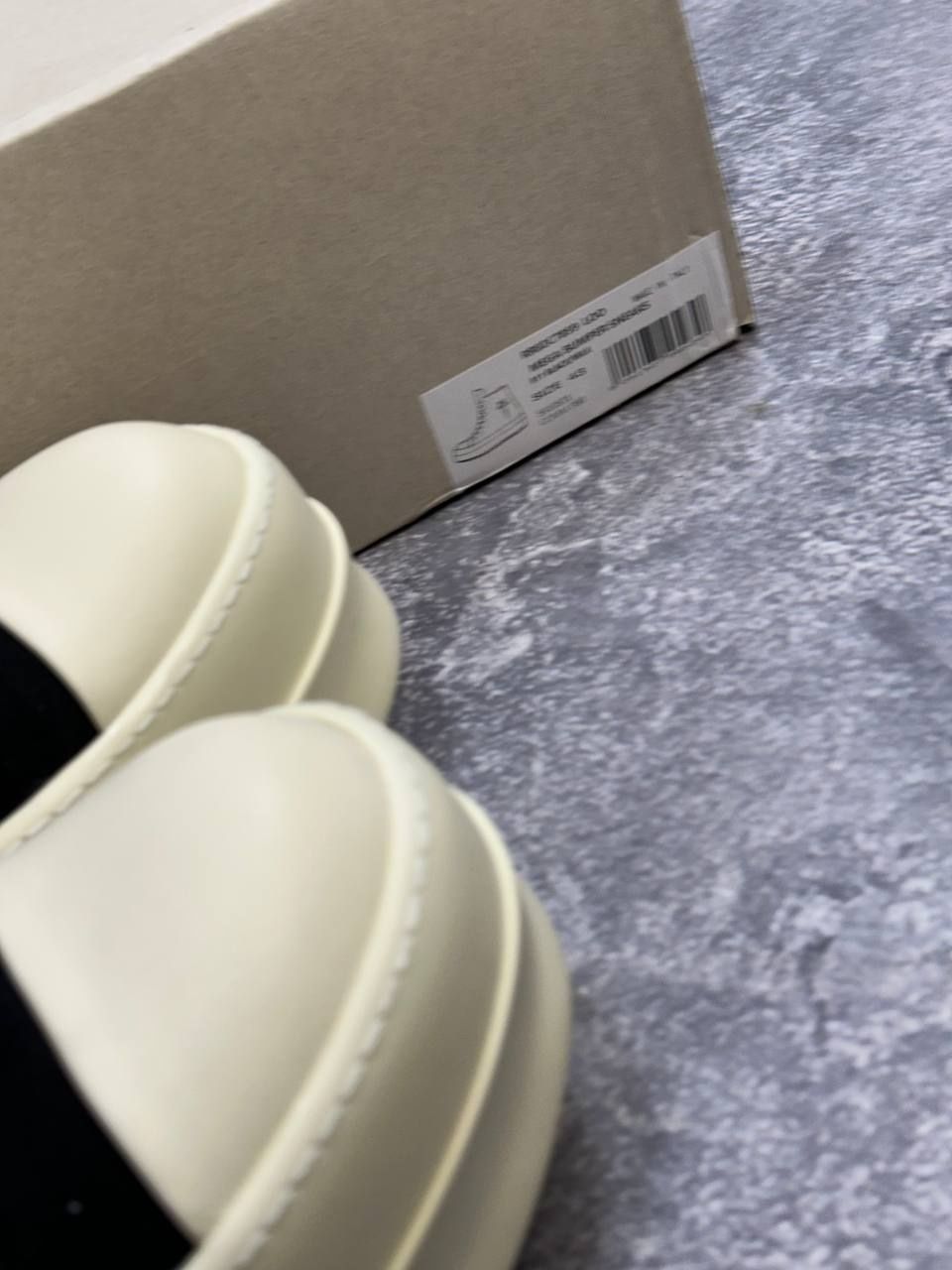 Rick Owens Double Bumper Mega jumbo lace opium archive кеды черные 39