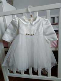 Piękna sukienka do chrztu dla dziewczynki rozmiar 62