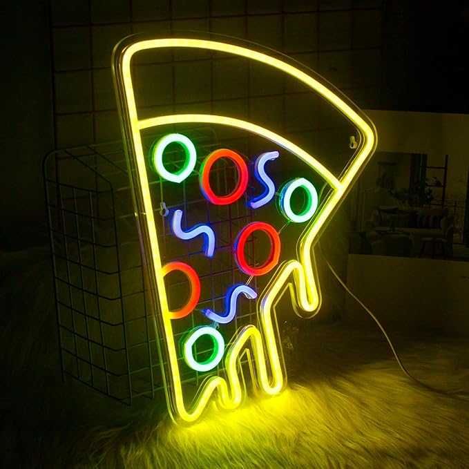 Nowy neon led pizza