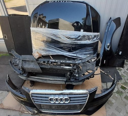 Audi A4 B8 Przód, zderzak, maska,pas z chłodnicami wentylatorem,błotni